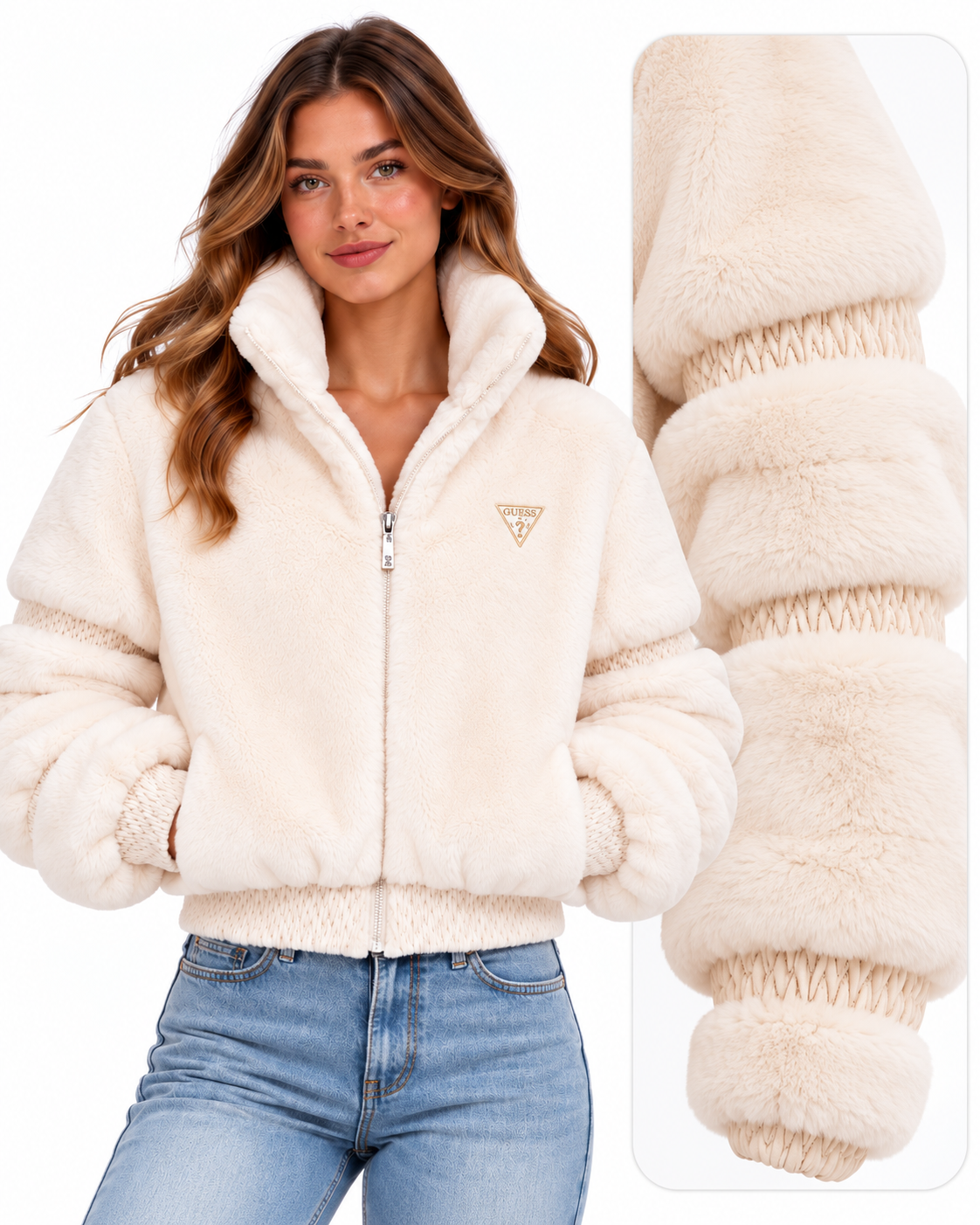 Giacca ecopelliccia GUESS donna