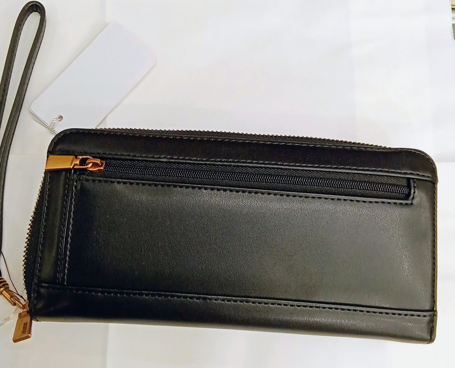 Portafoglio Donna Guess Nero e Tortora