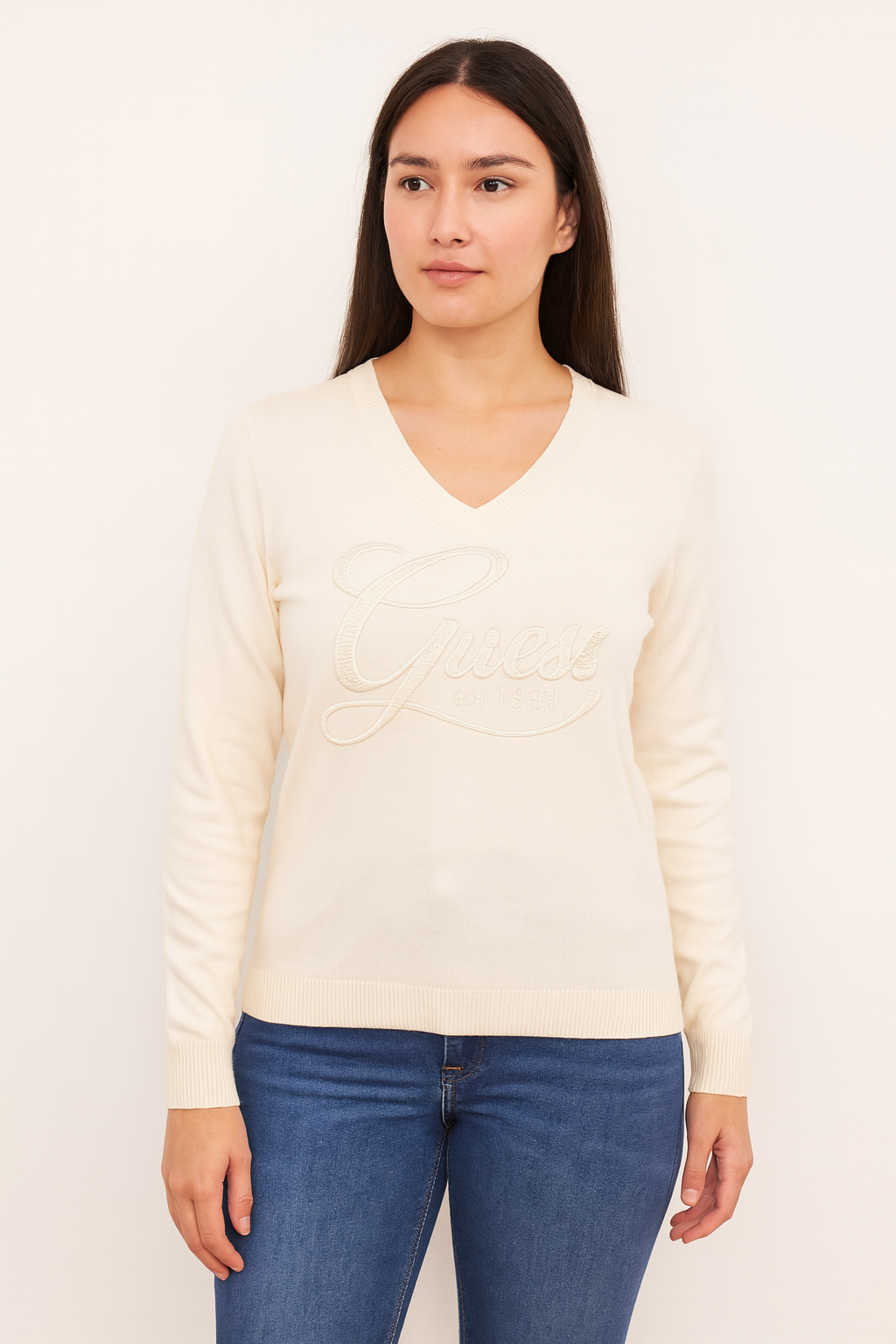 Maglia donna Guess scollo a V