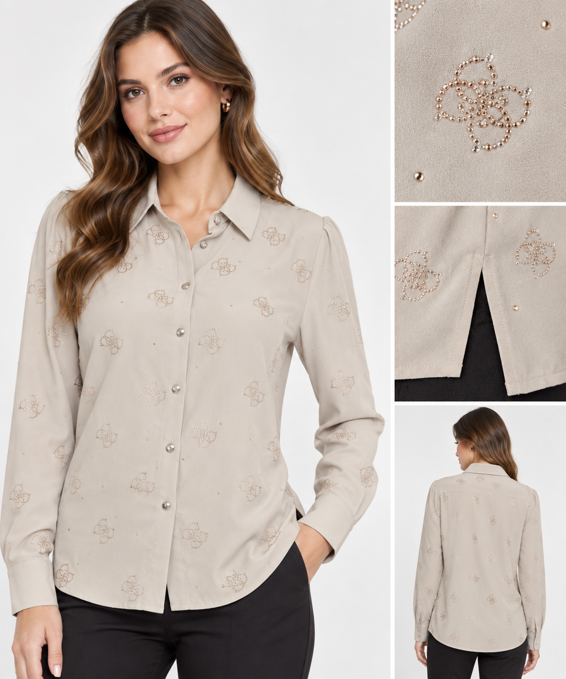 Camicia GUESS donna con strass