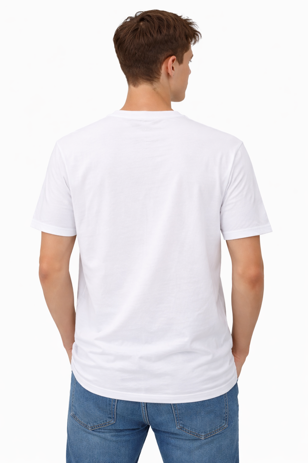 T-shirt Guess uomo con logo bicolore