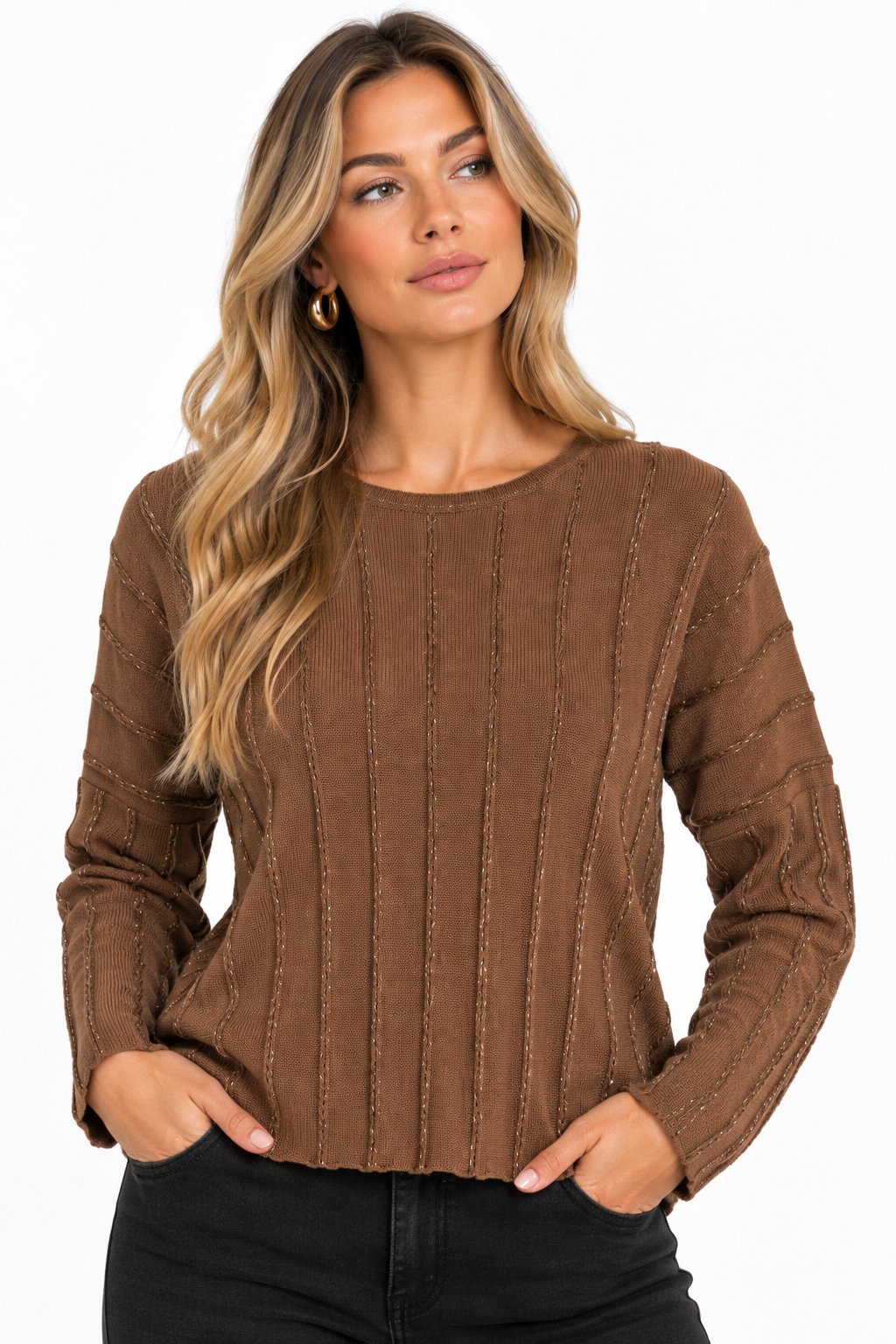 Maglia FRACOMINA con mini treccia