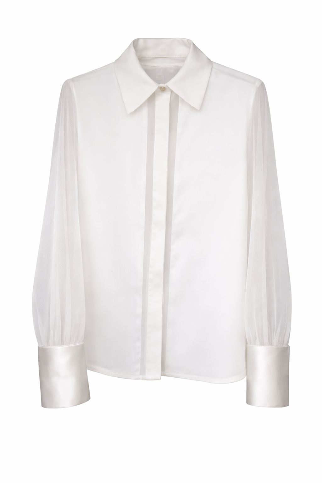 Camicia Fracomina in raso e tulle