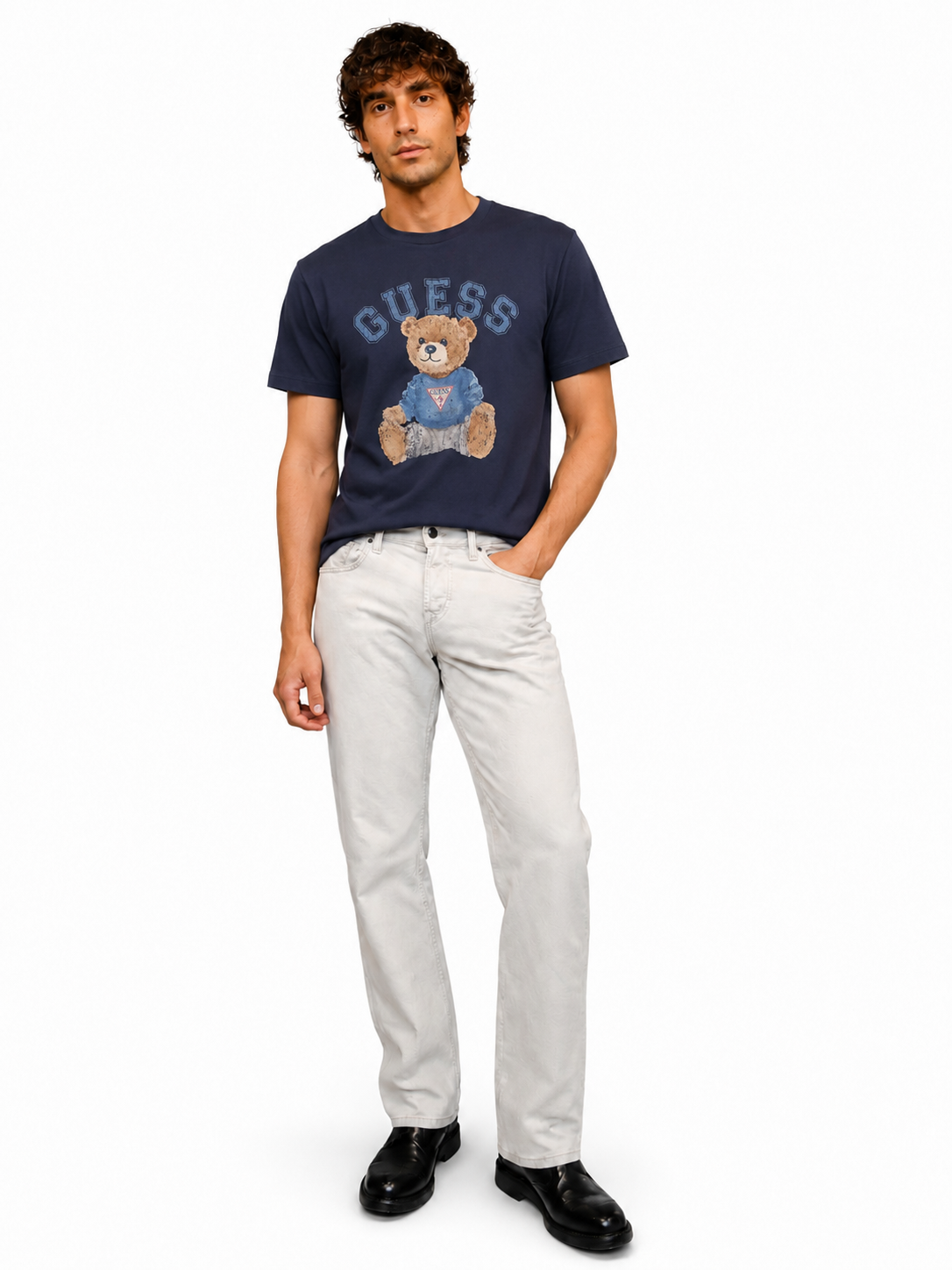 T-shirt con Orsetto Guess uomo
