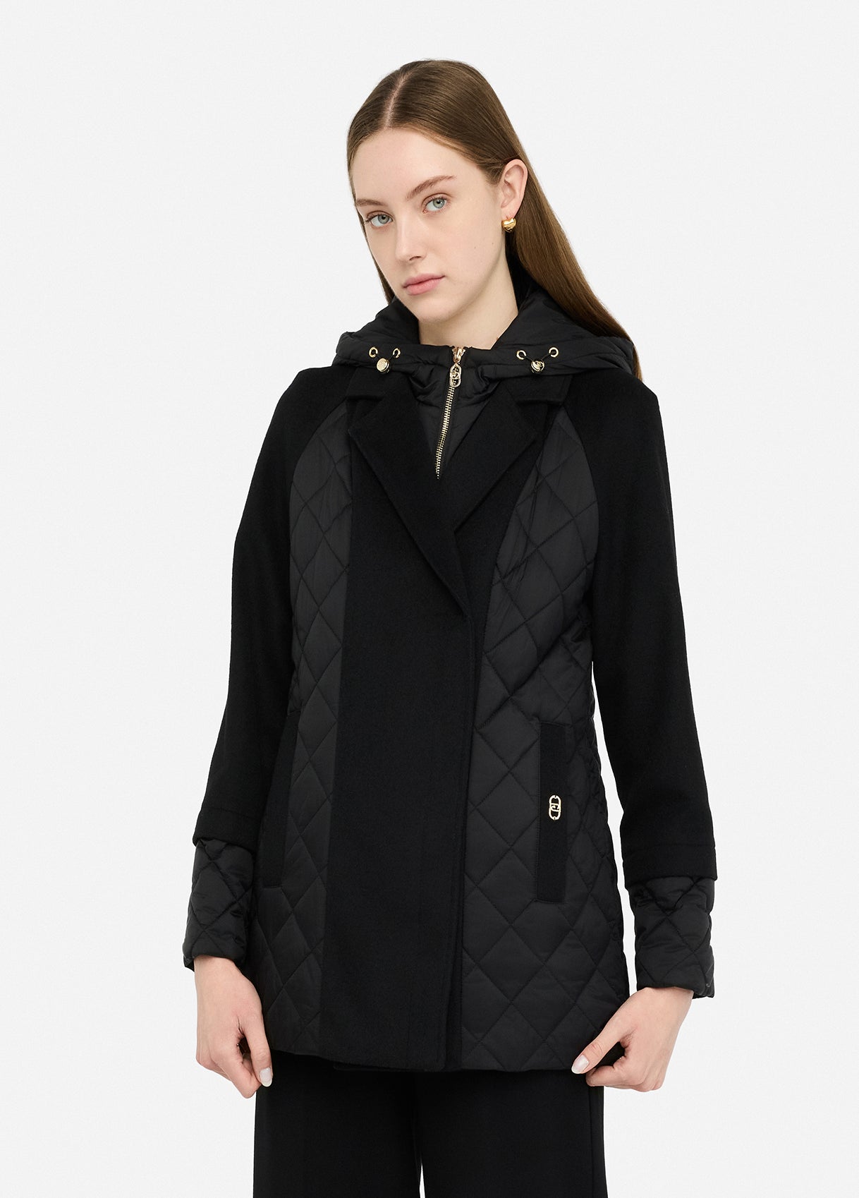 Cappotto corto LIU JO con inserti in nylon trapuntato