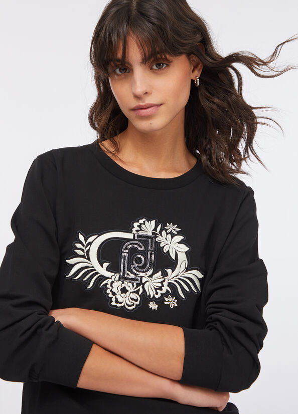 Felpa DONNA Liu Jo nera