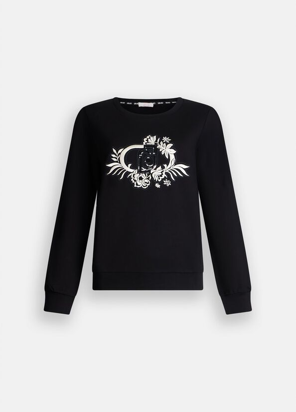 Felpa DONNA Liu Jo nera