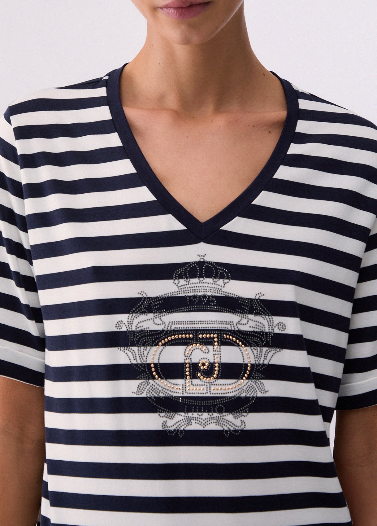 T-shirt a righe LIU JO Donna