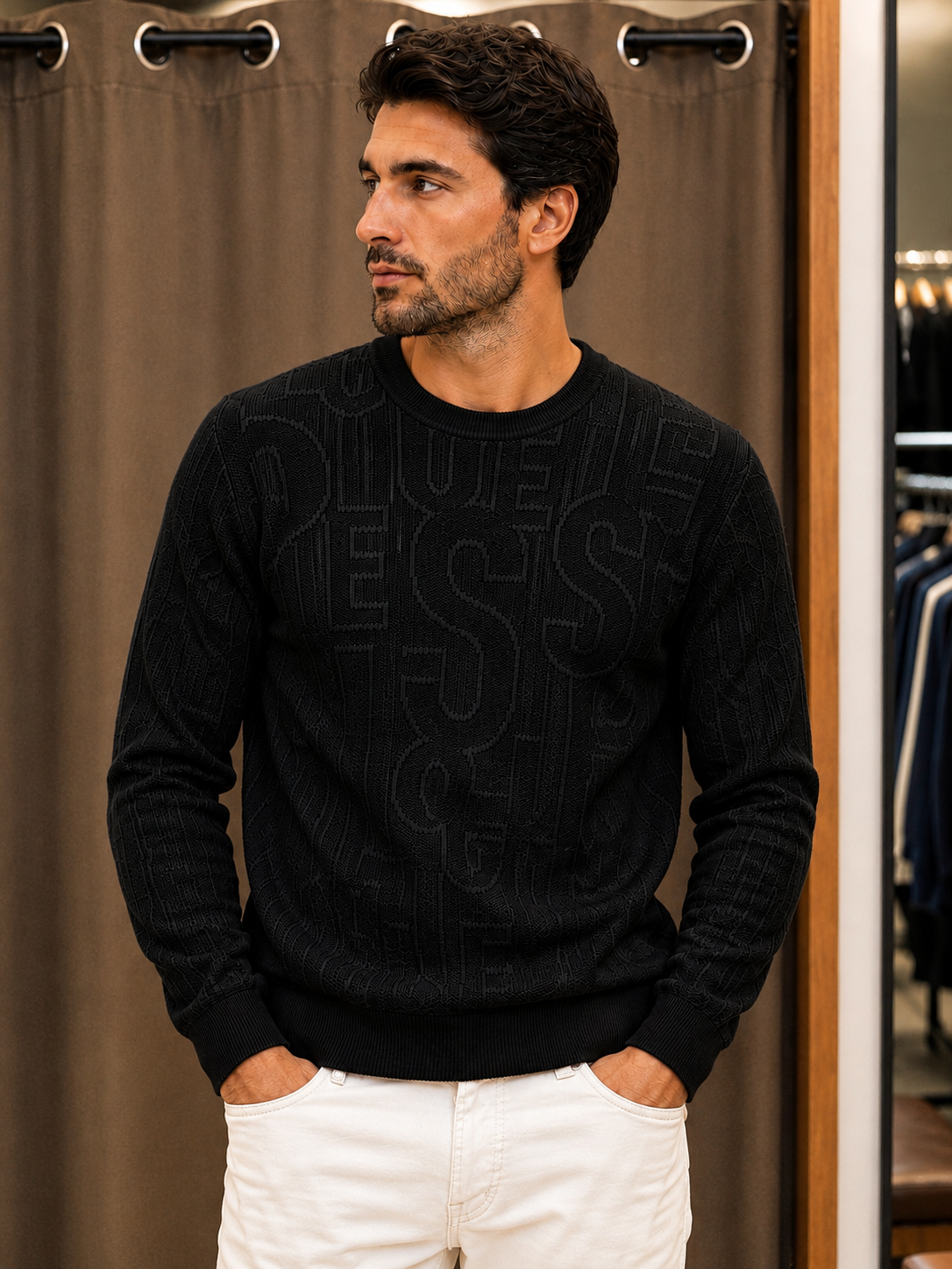Maglia GUESS Uomo Logata