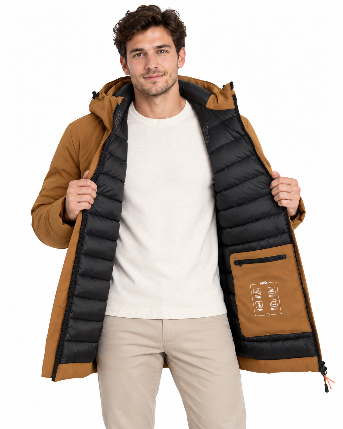 Piumino parka TREZ uomo