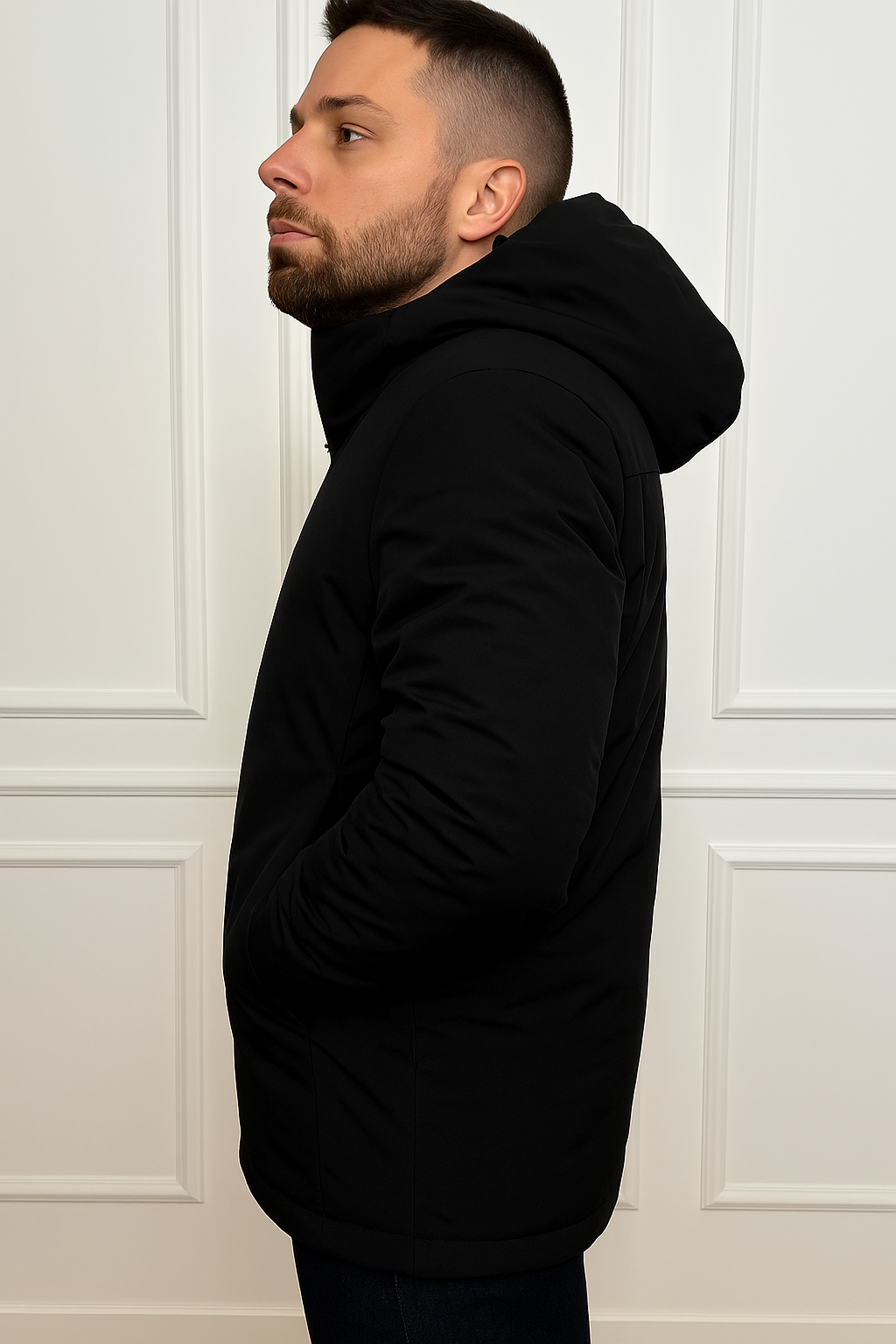 GIUBBOTTO UOMO NERO GHIBLIX-1001 TREZ