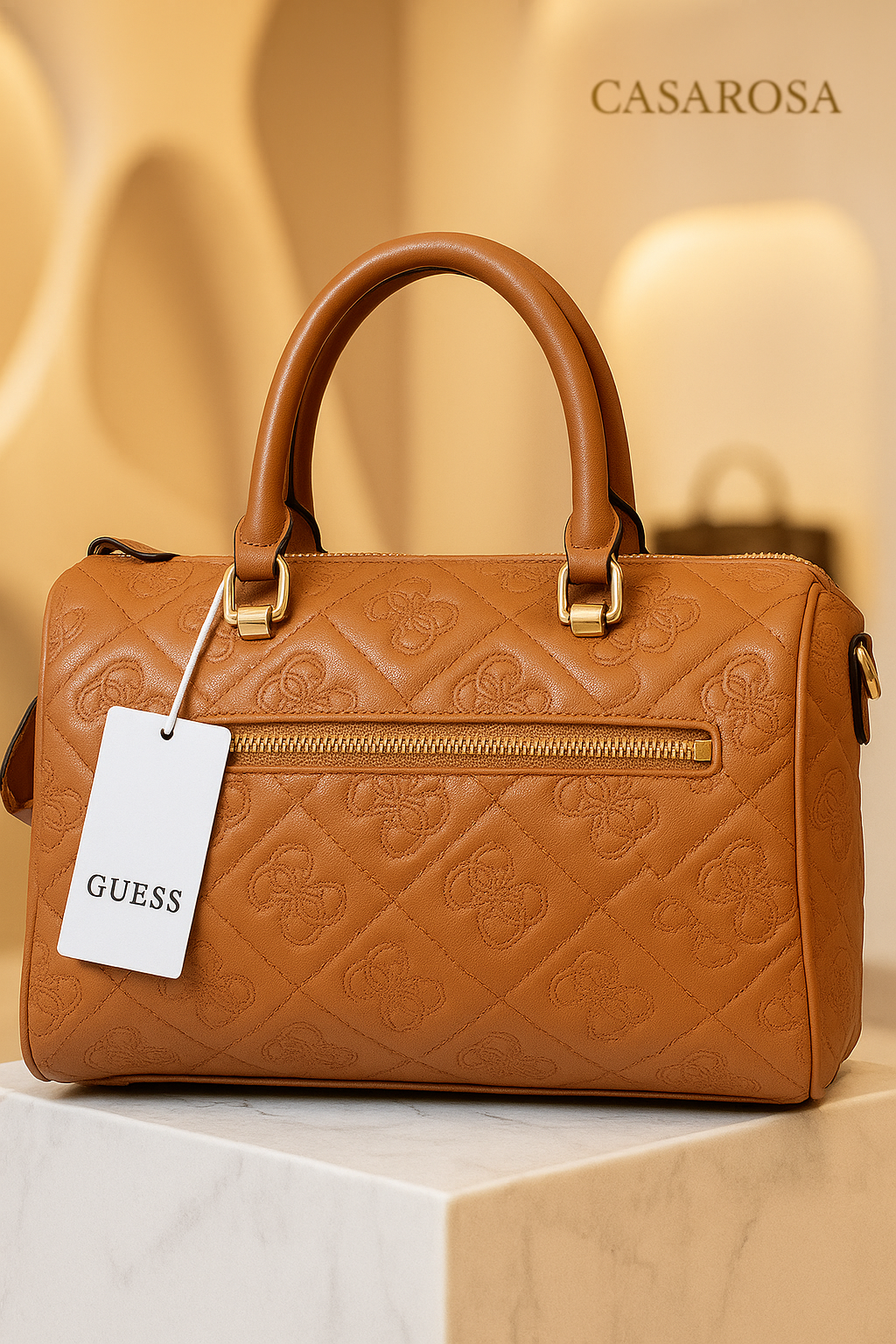 Borsa Guess – Colore Nero e Cuoio Logata 4G