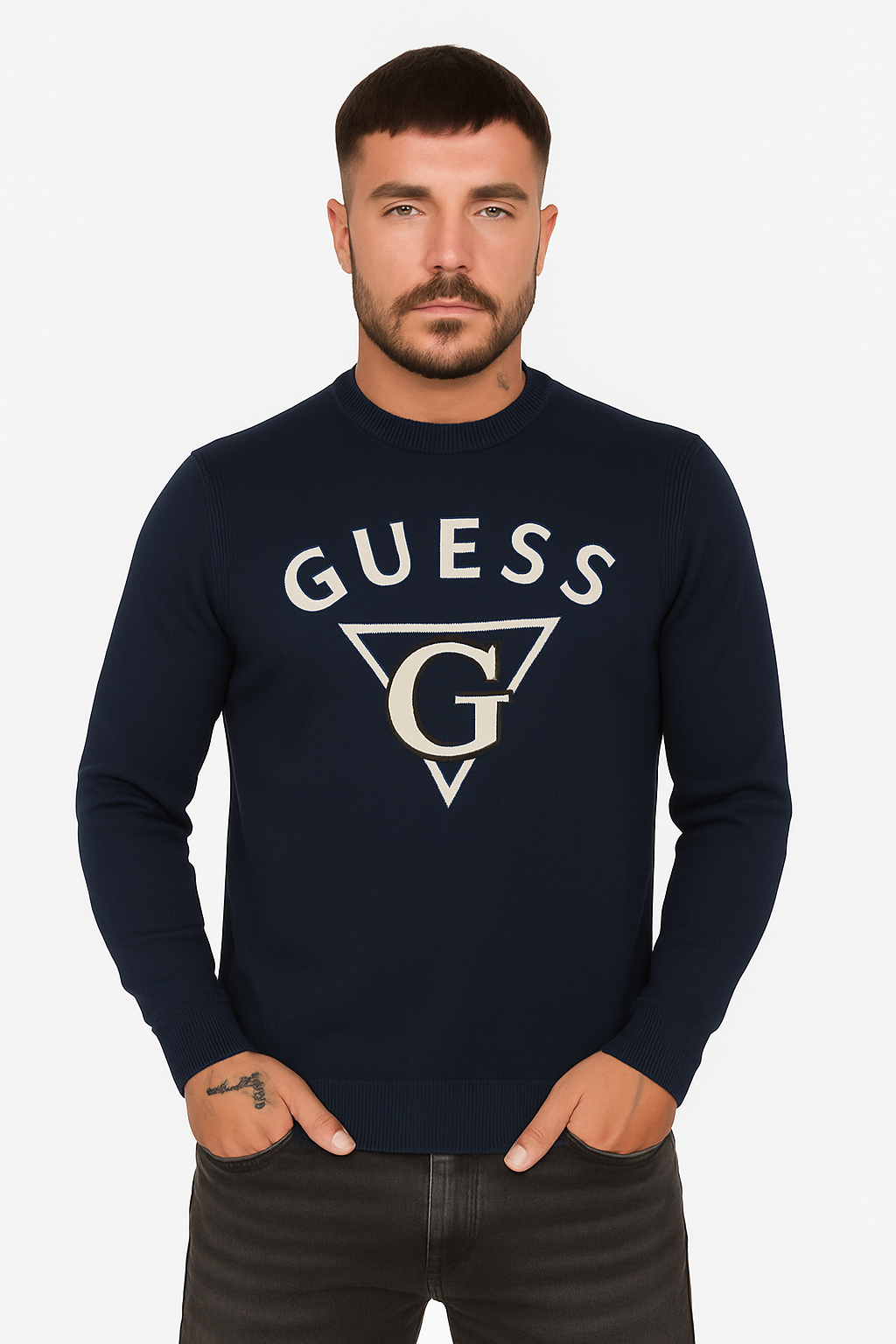 Maglia Guess Nero e Blu