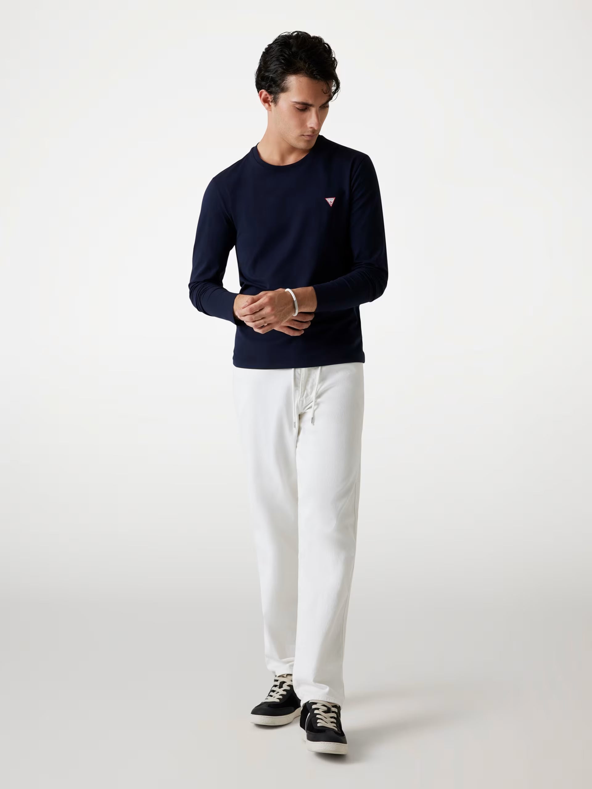 T-shirt Guess manica lunga girocollo