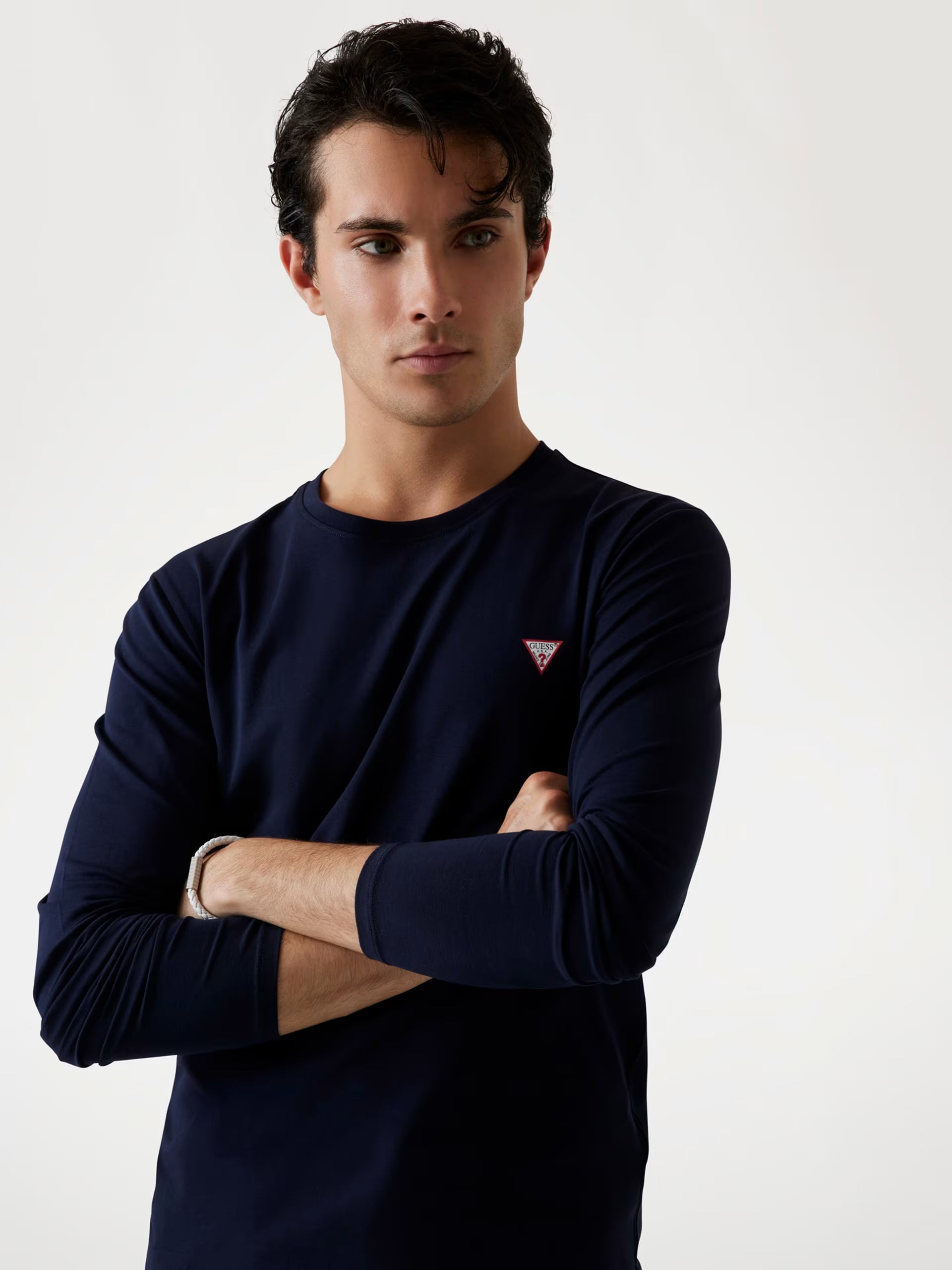 T-shirt Guess manica lunga girocollo