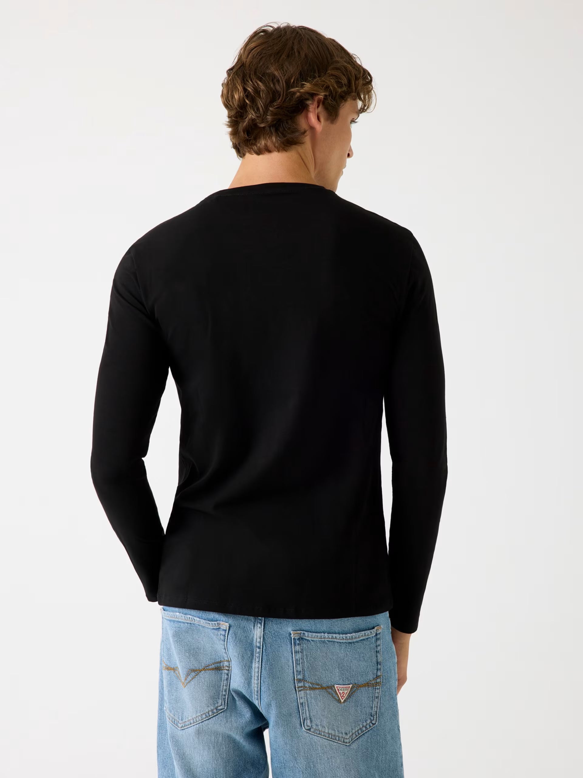 T-shirt Guess manica lunga girocollo