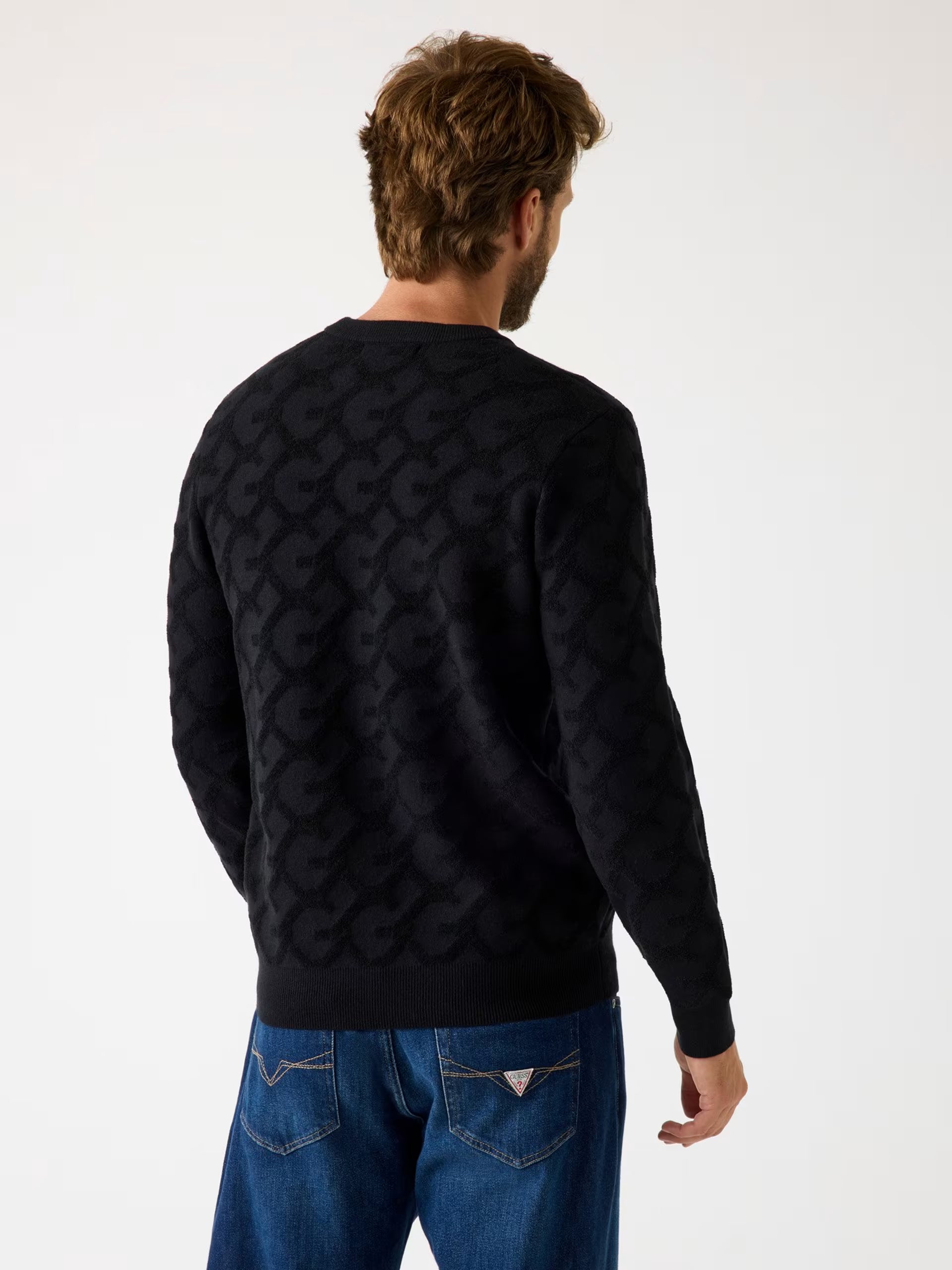 Maglia GUESS 4 G Logo a sbalzo