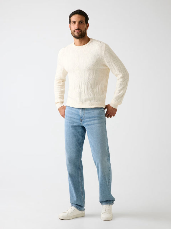 Maglia con logo in rilievo GUESS