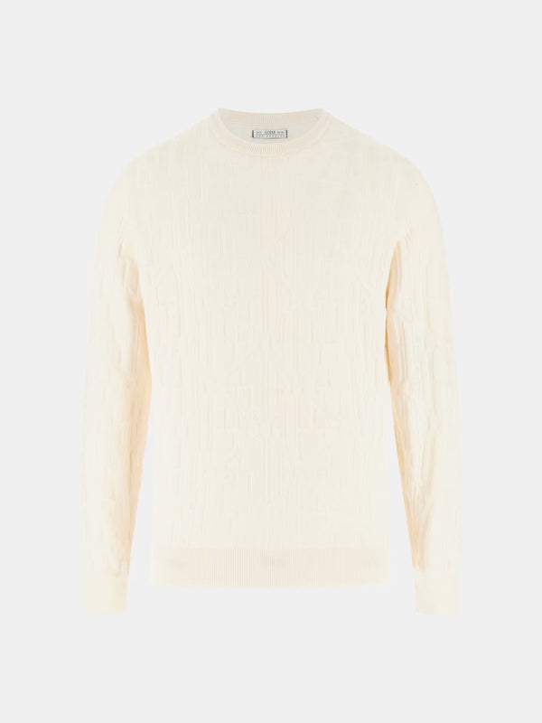 Maglia con logo in rilievo GUESS