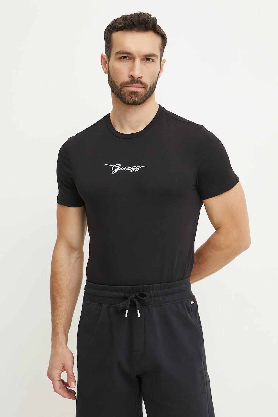 T-shirt Guess uomo colore nero