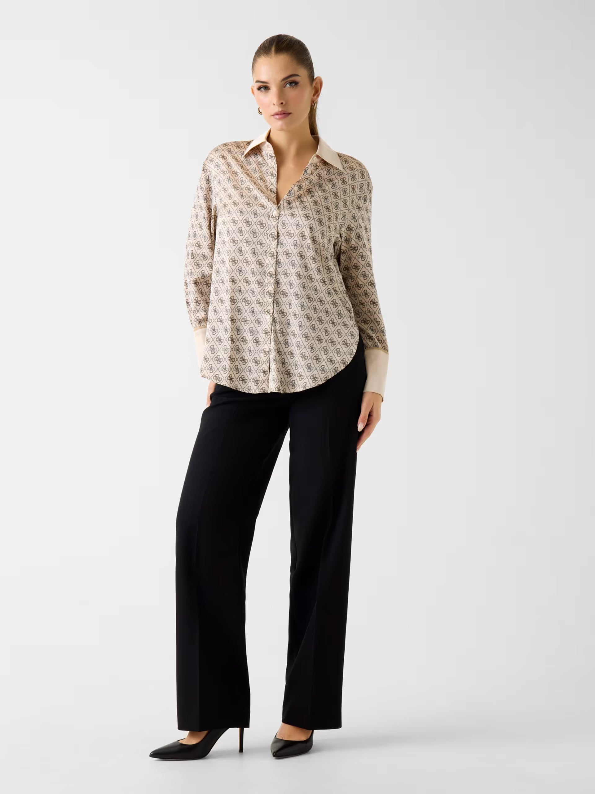 Camicia Donna GUESS logo all over