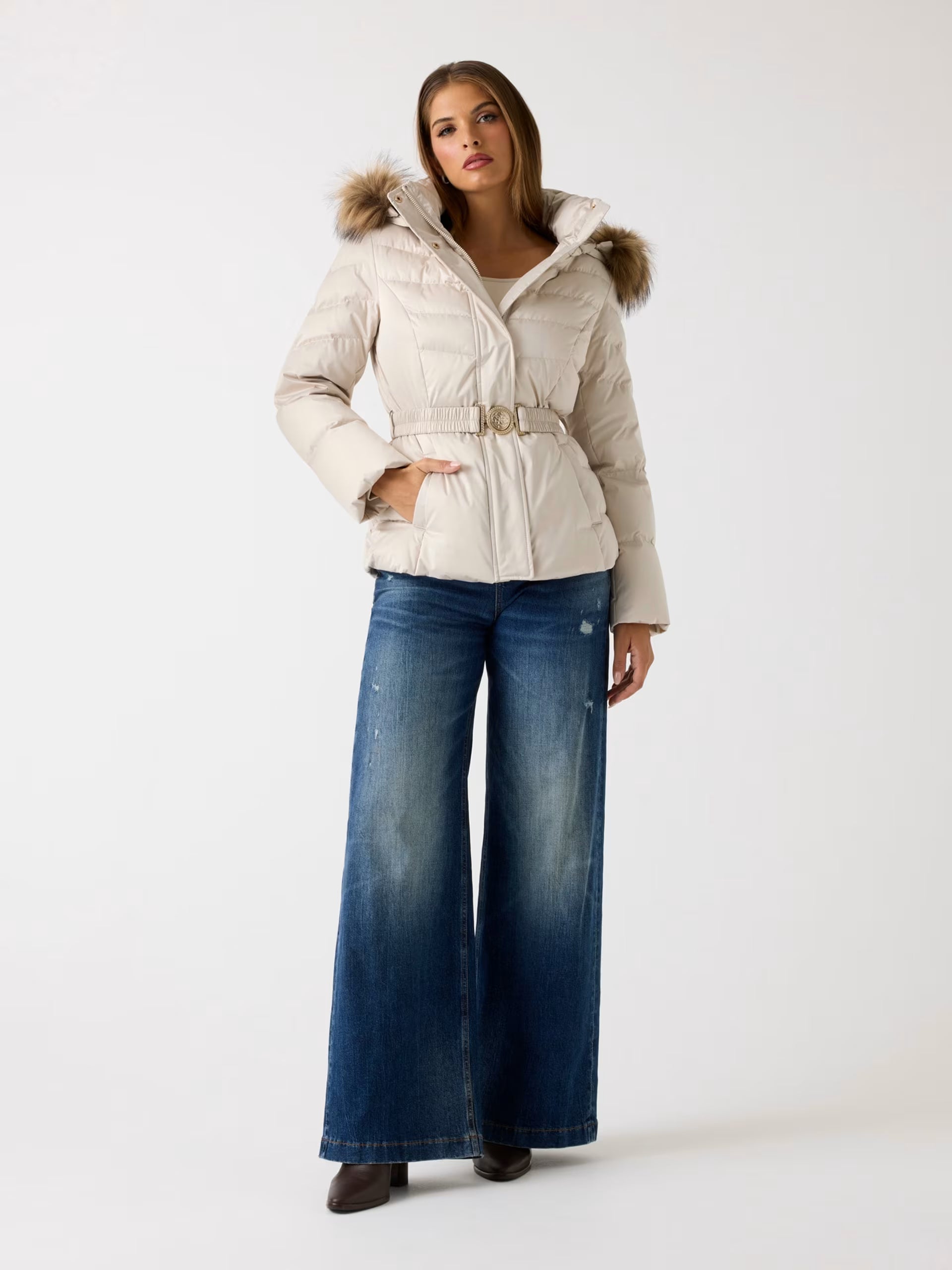 PIUMINO GUESS DONNA in vera piuma