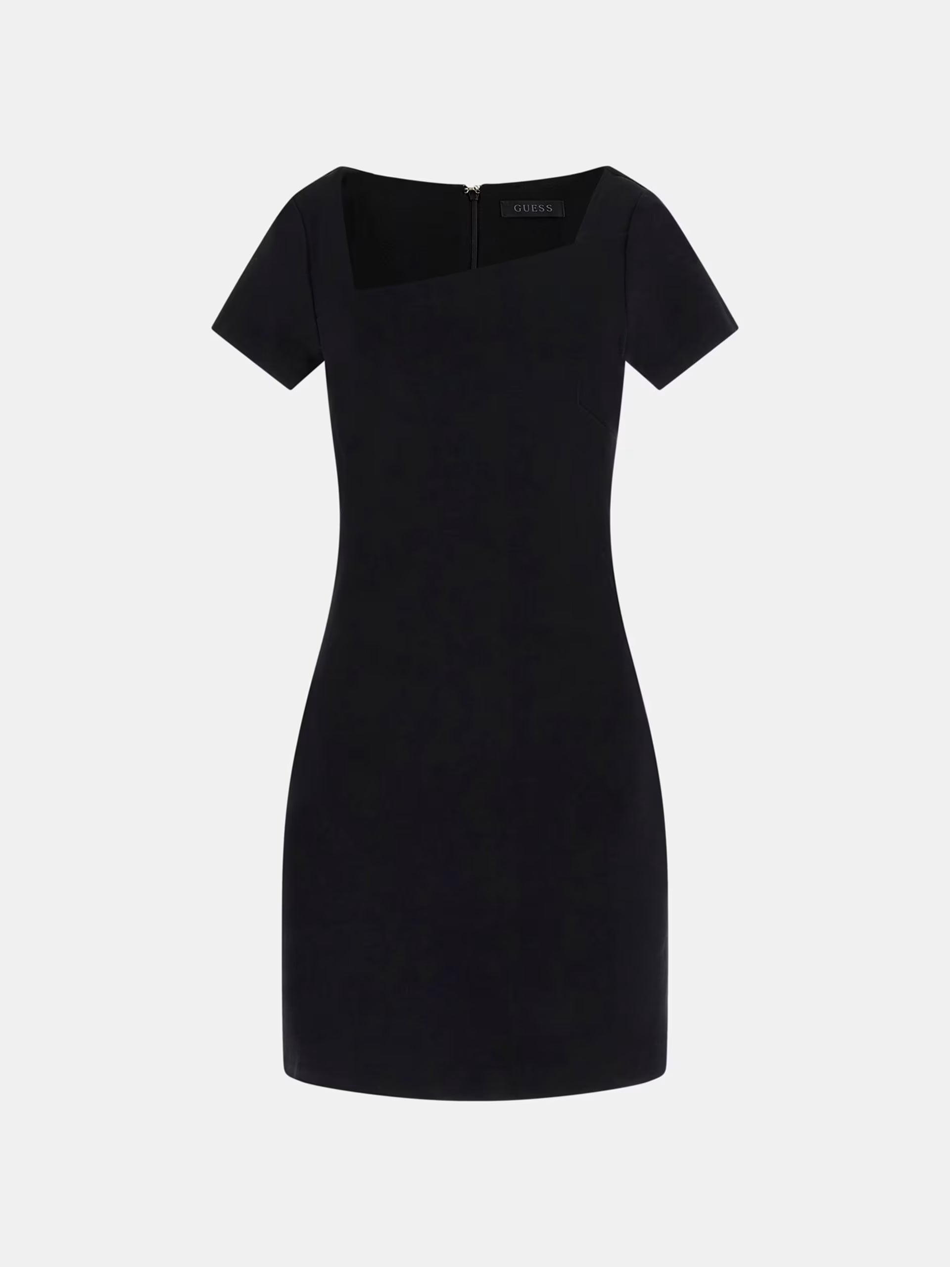 Vestito Guess – Abito corto nero con scollo asimmetrico