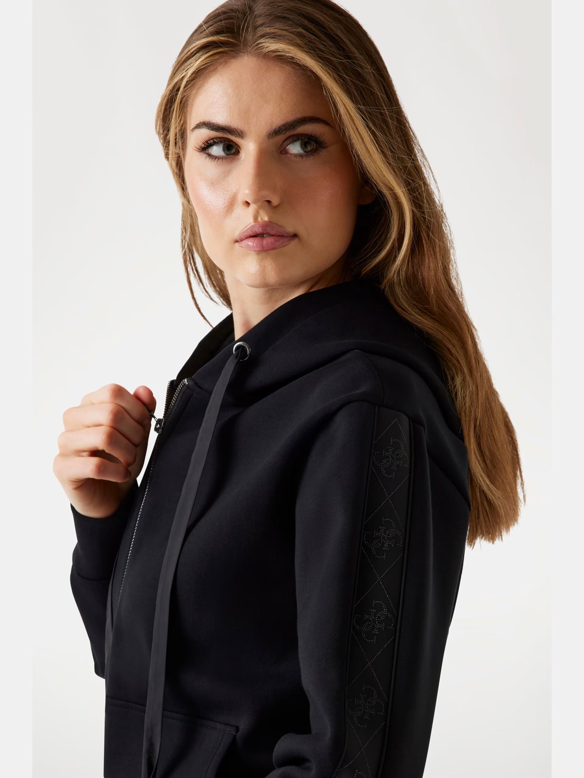 FELPA TUTA GUESS BANDA LATERALE LOGATA