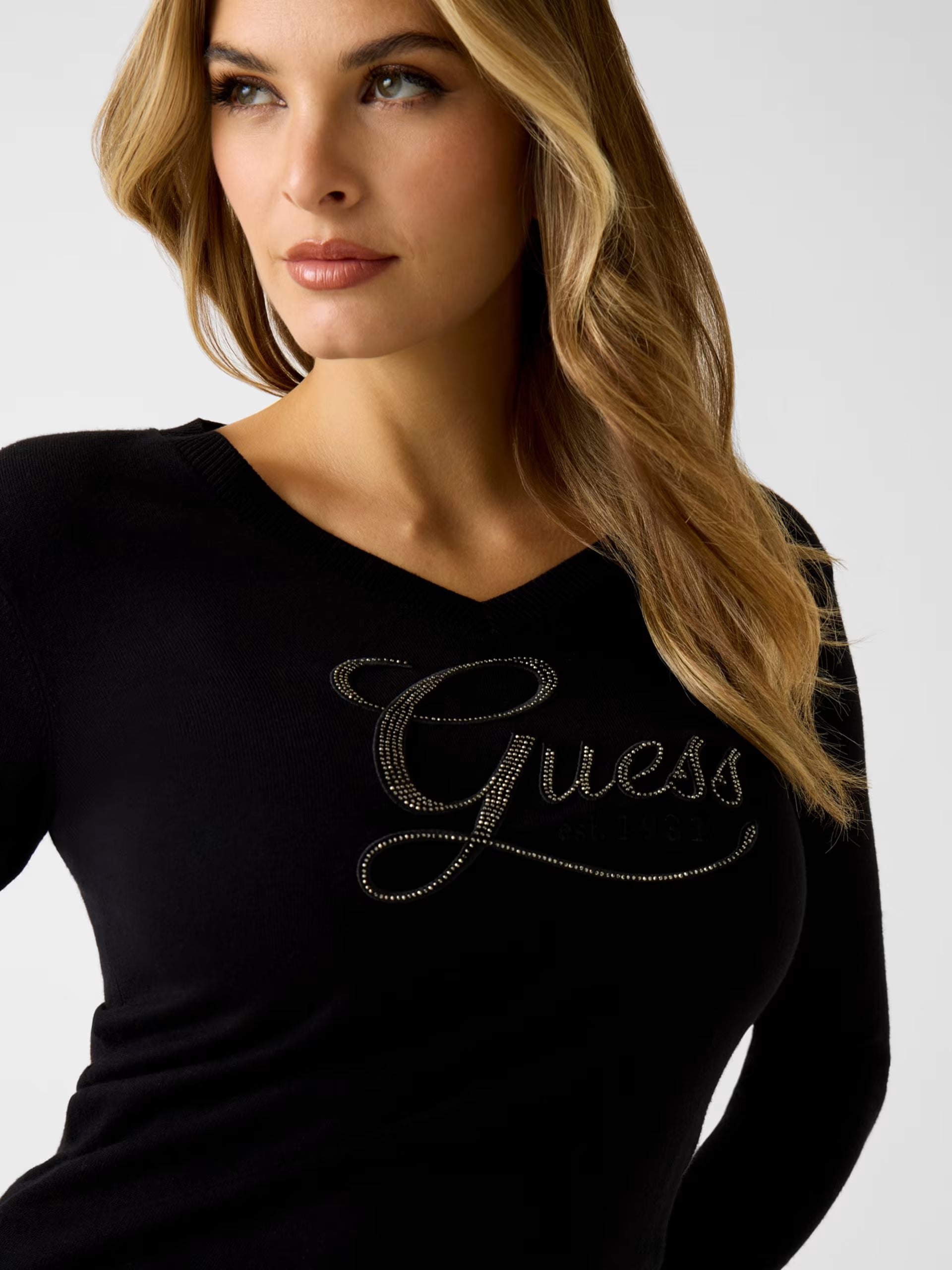Maglia donna Guess scollo a V