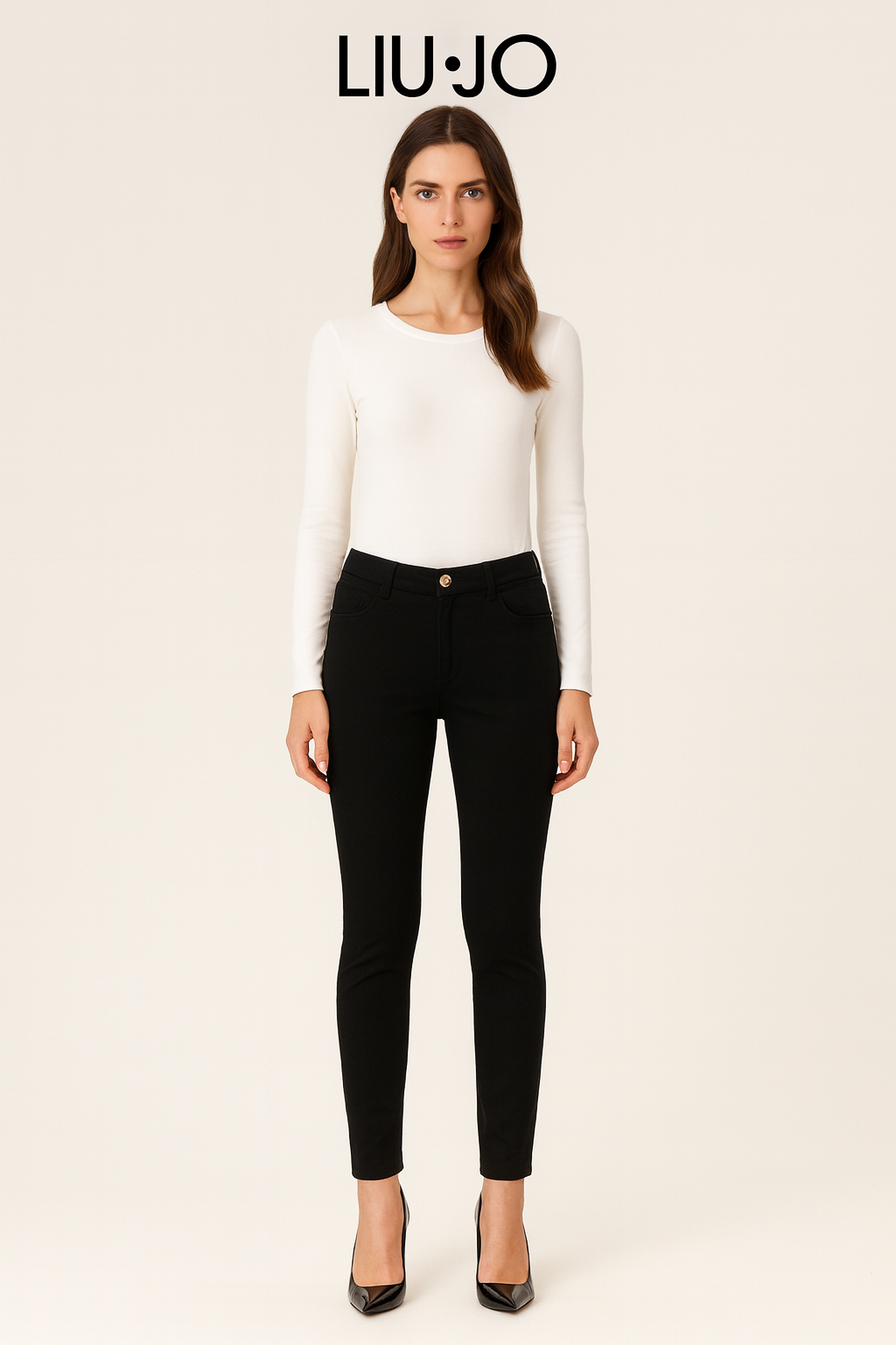 Pantalone Liu Jo Slim Fit NERO DONNA