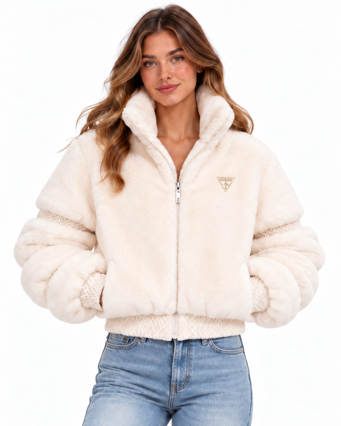 Giacca ecopelliccia GUESS donna