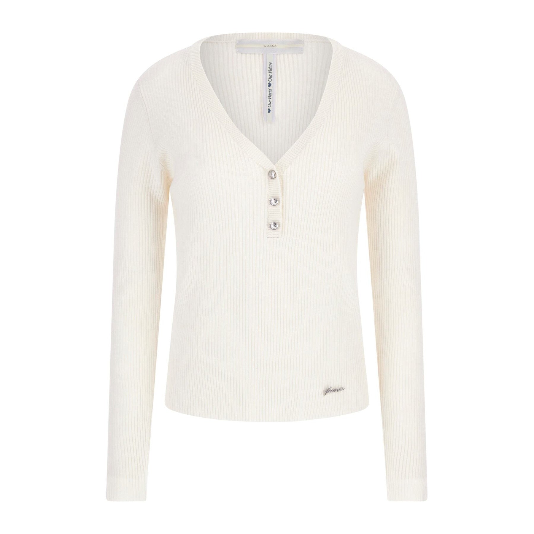 Maglia donna GUESS bianco e blu