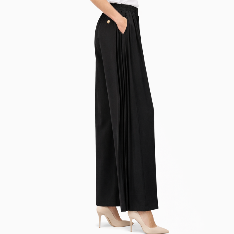 Pantalone NERO linea palazzo FRACOMINA donna