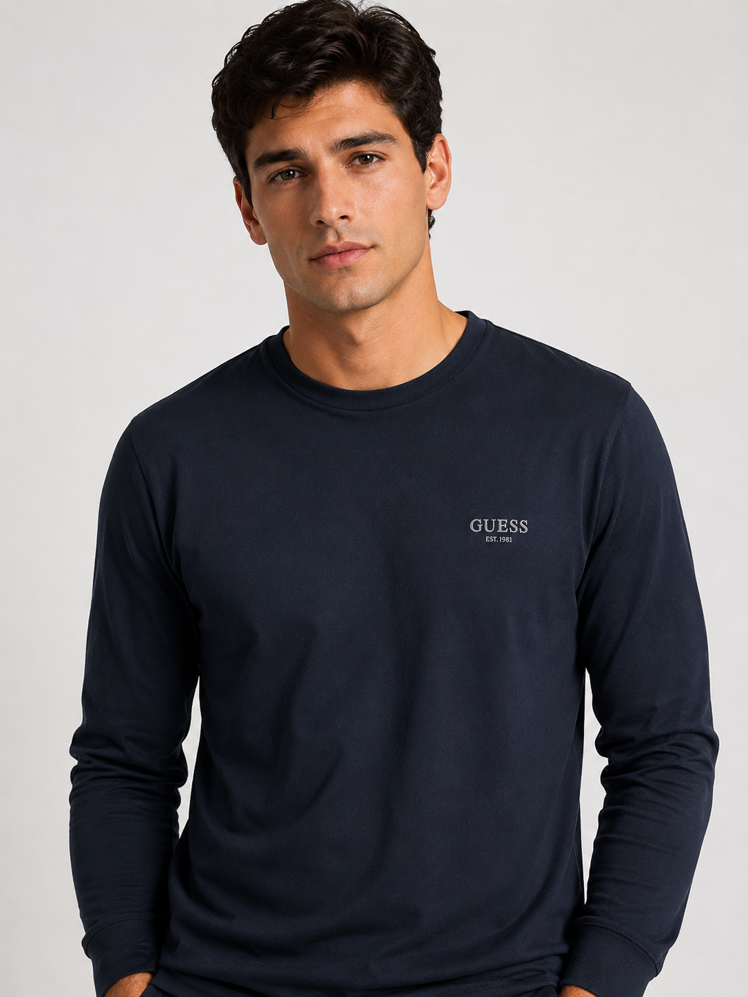 Maglia Guess in cotone m.l. uomo