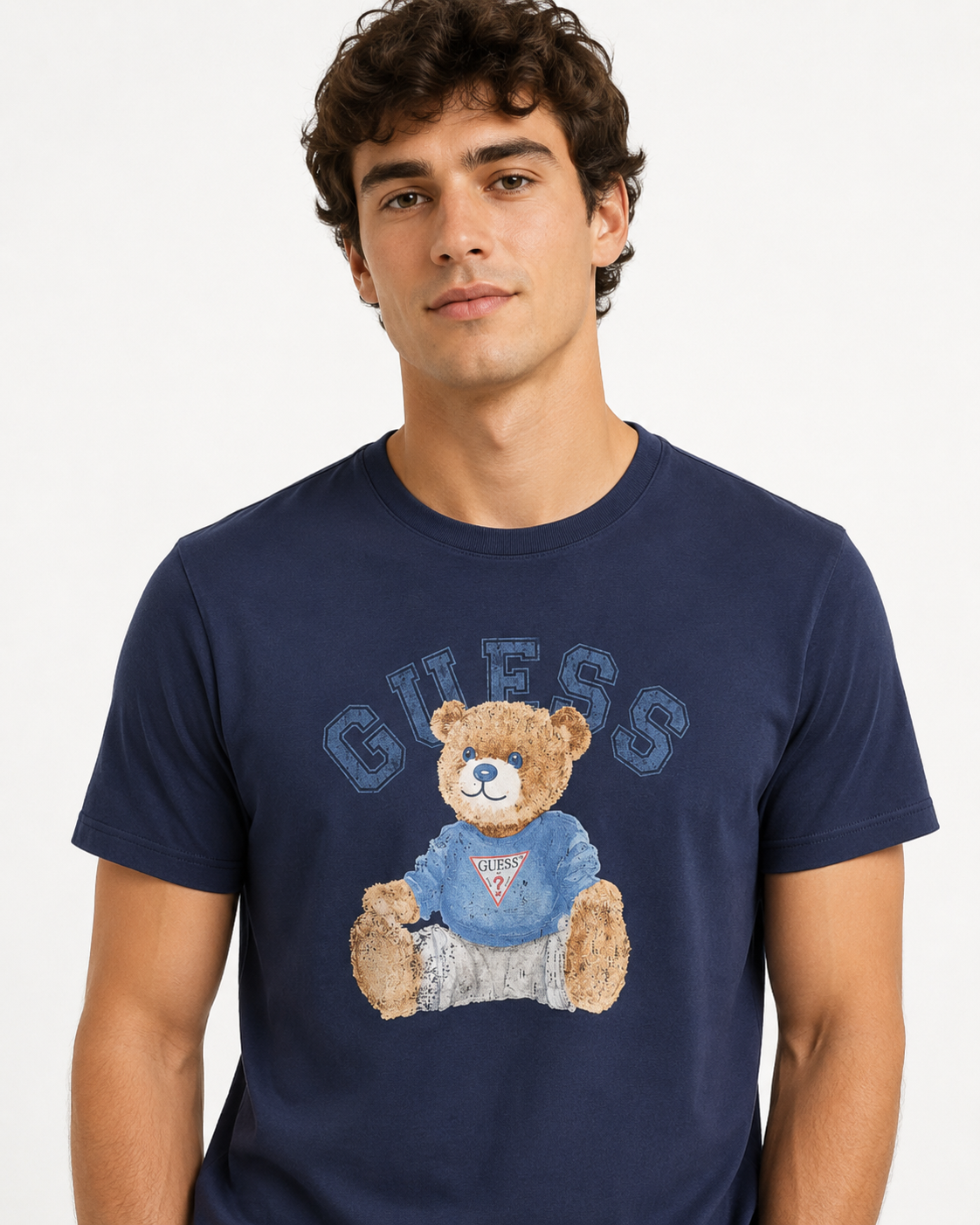 T-shirt con Orsetto Guess uomo