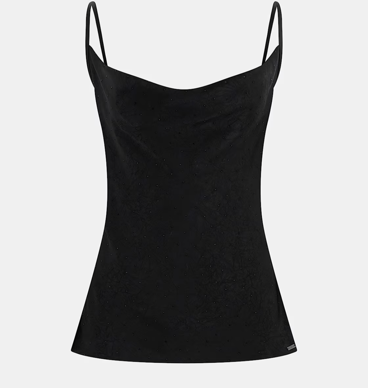 Top Guess donna satin con strass