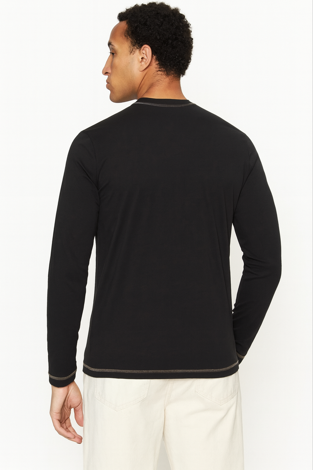 T-shirt nera Guess uomo