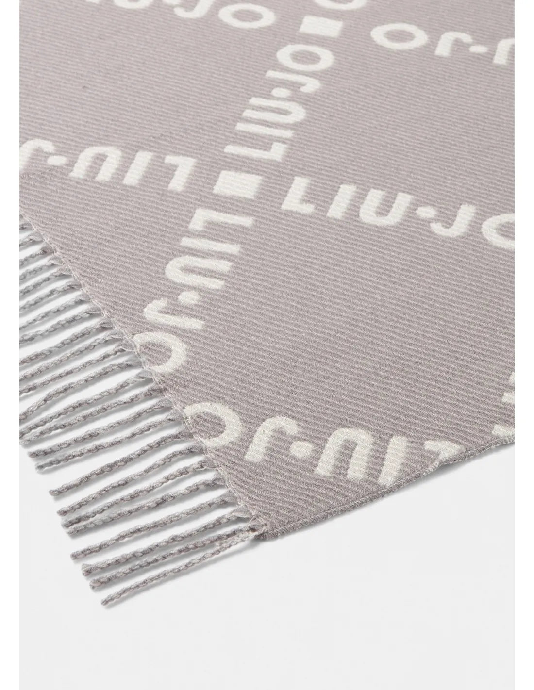 Sciarpa Liu-jo Donna in tessuto con logo jacquard e frangie