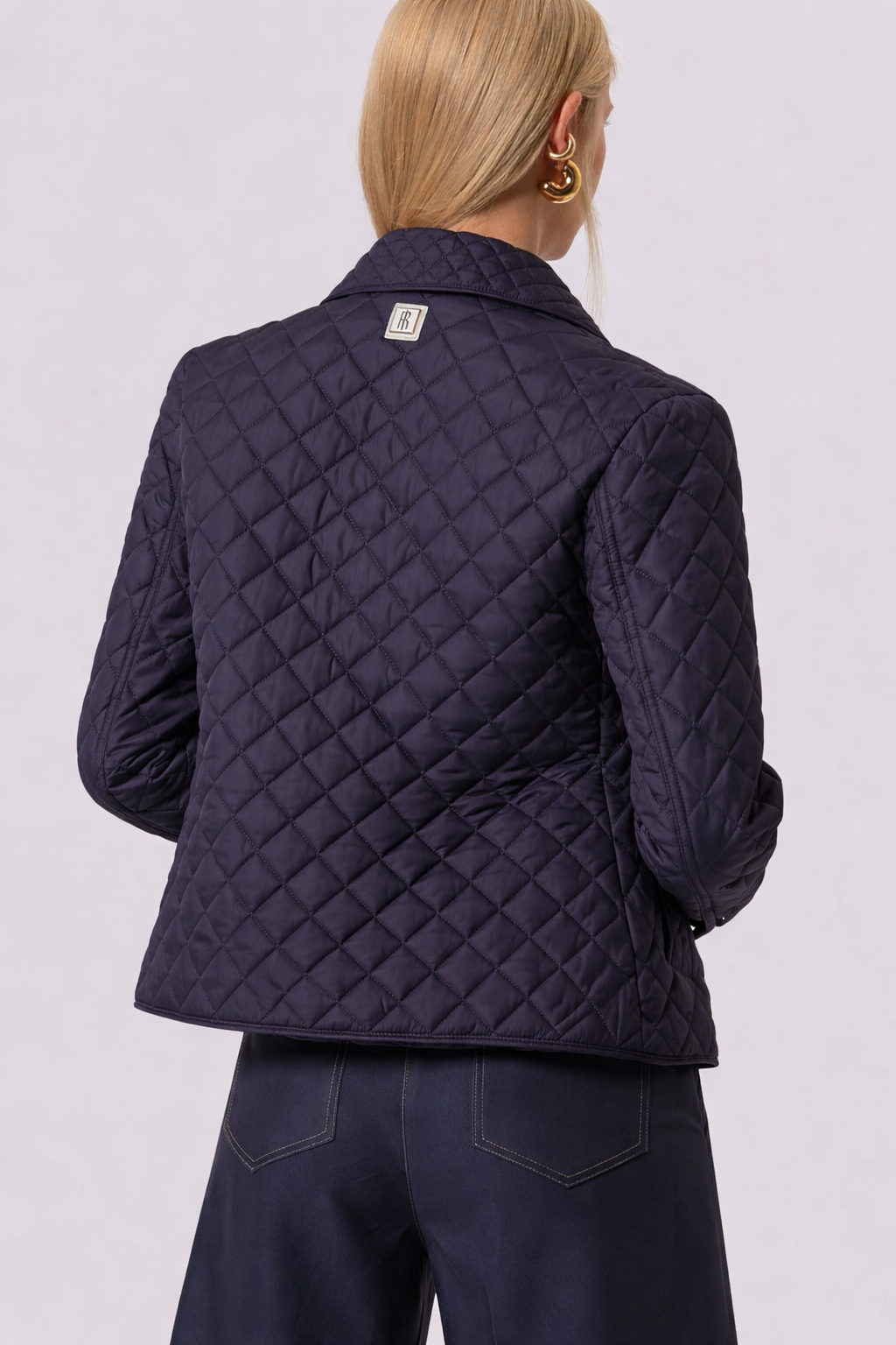 Giacca Fracomina trapunta regular con tasche a toppa