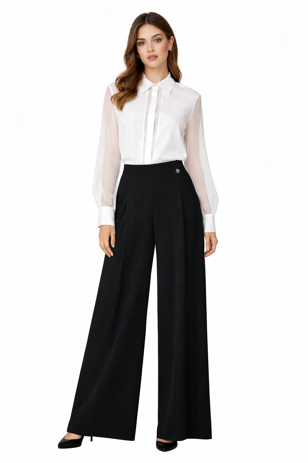 Camicia Fracomina in raso e tulle