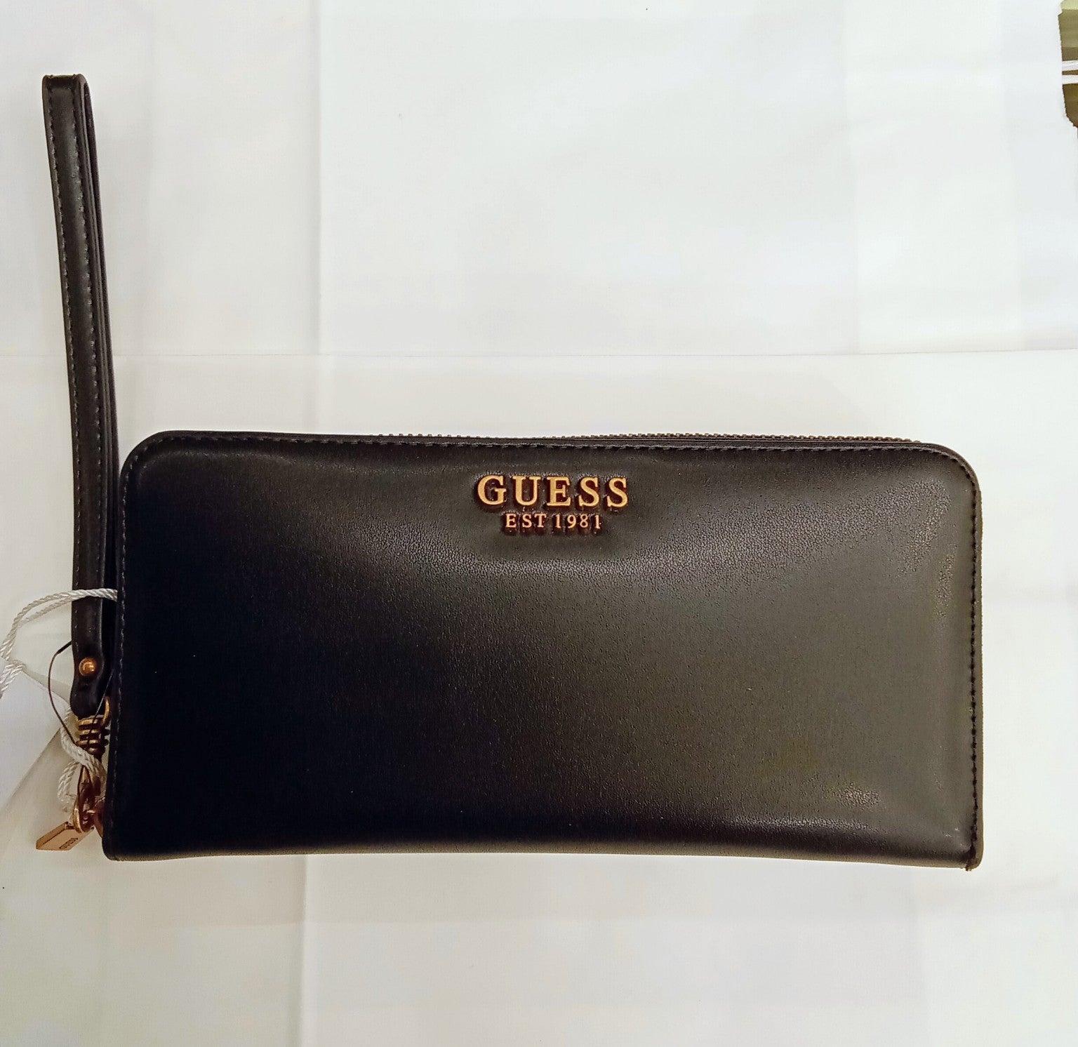 Portafoglio Donna Guess Nero e Tortora