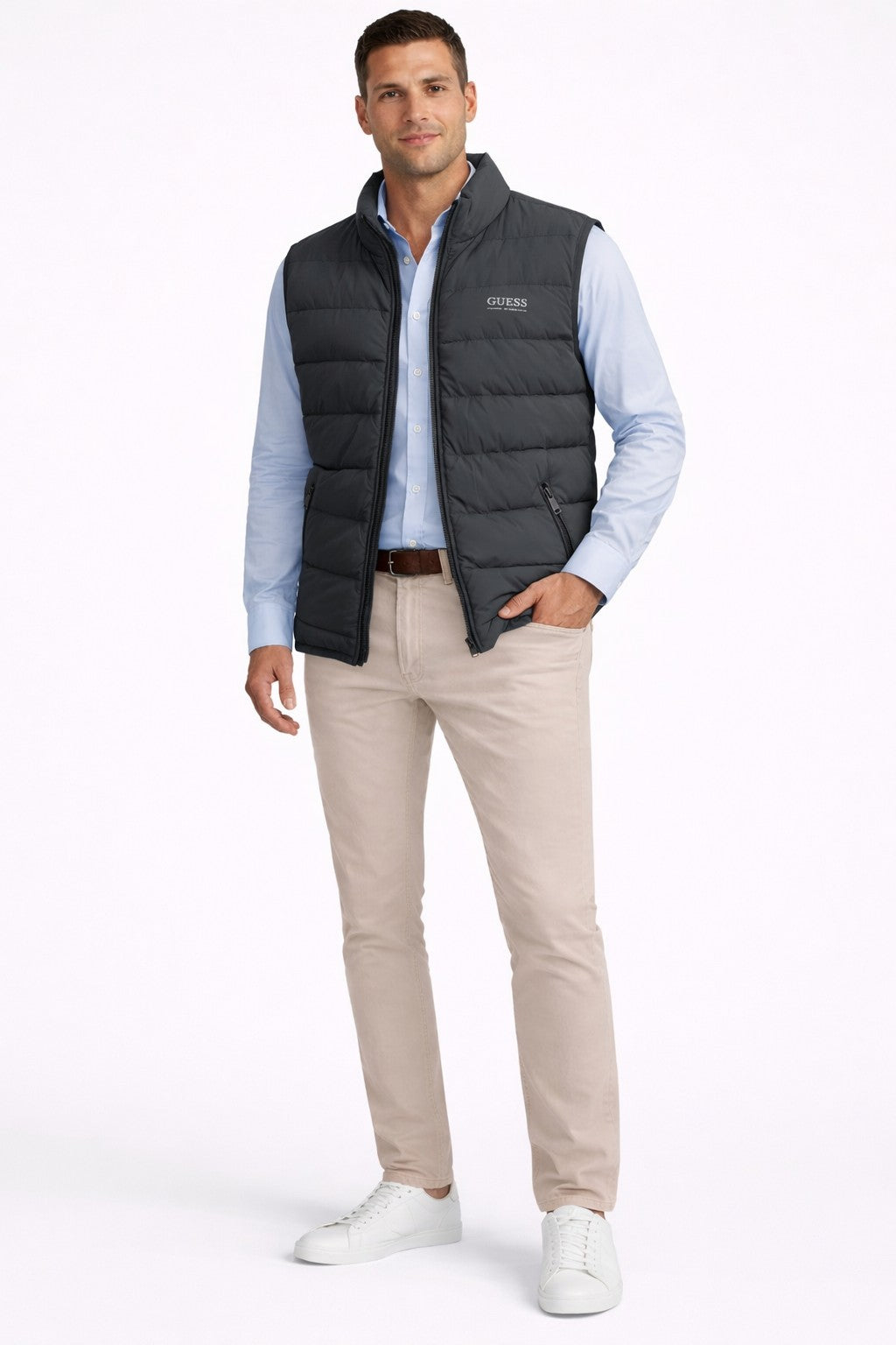 Piumino smanicato  Guess uomo