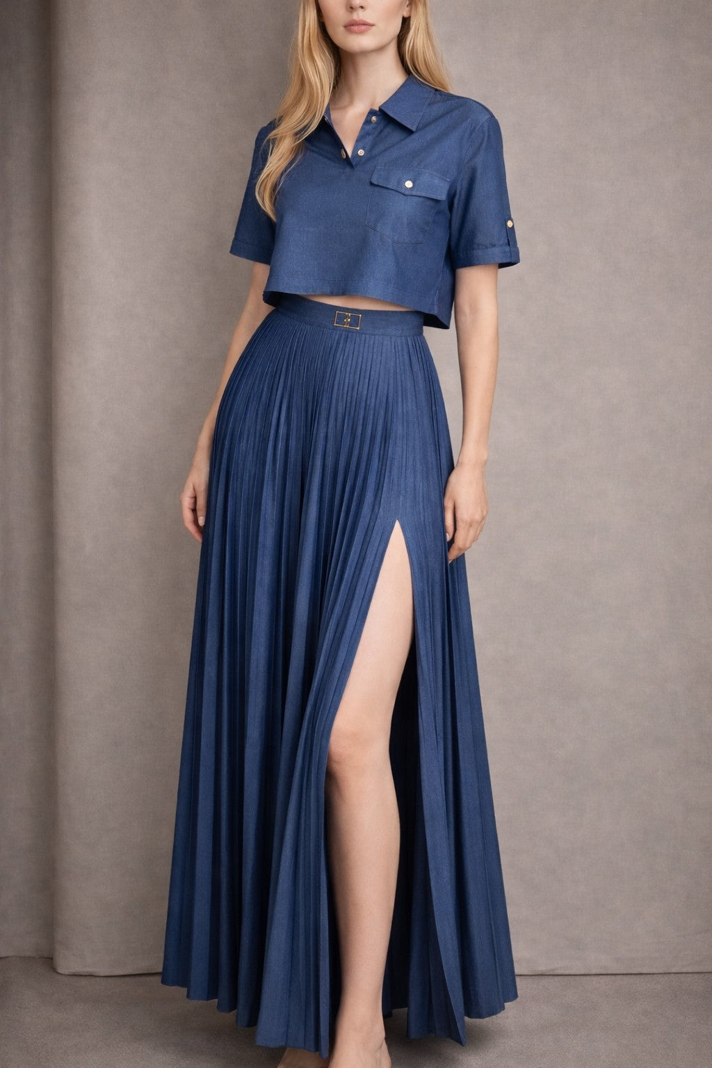 Gonna lunga plissè FRACOMINA donna