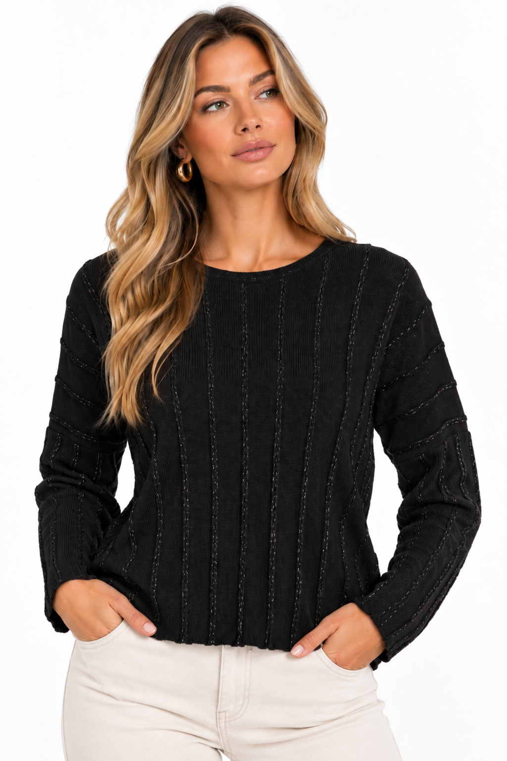 Maglia FRACOMINA con mini treccia