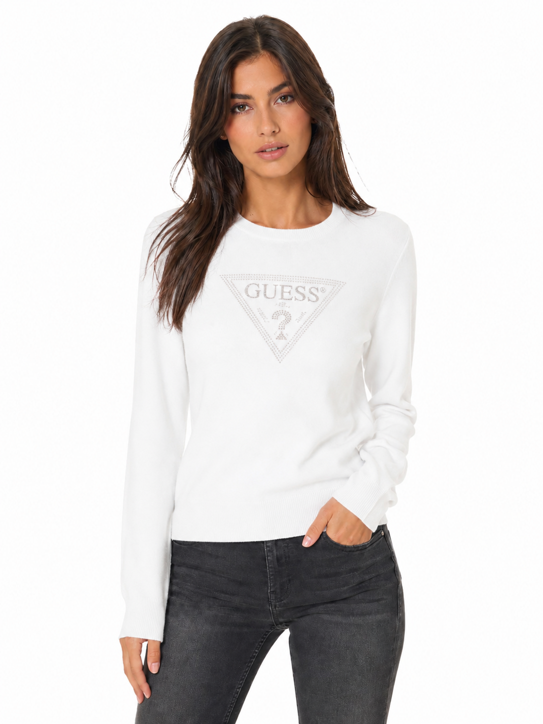 Maglia GUESS donna in cotone m.l.