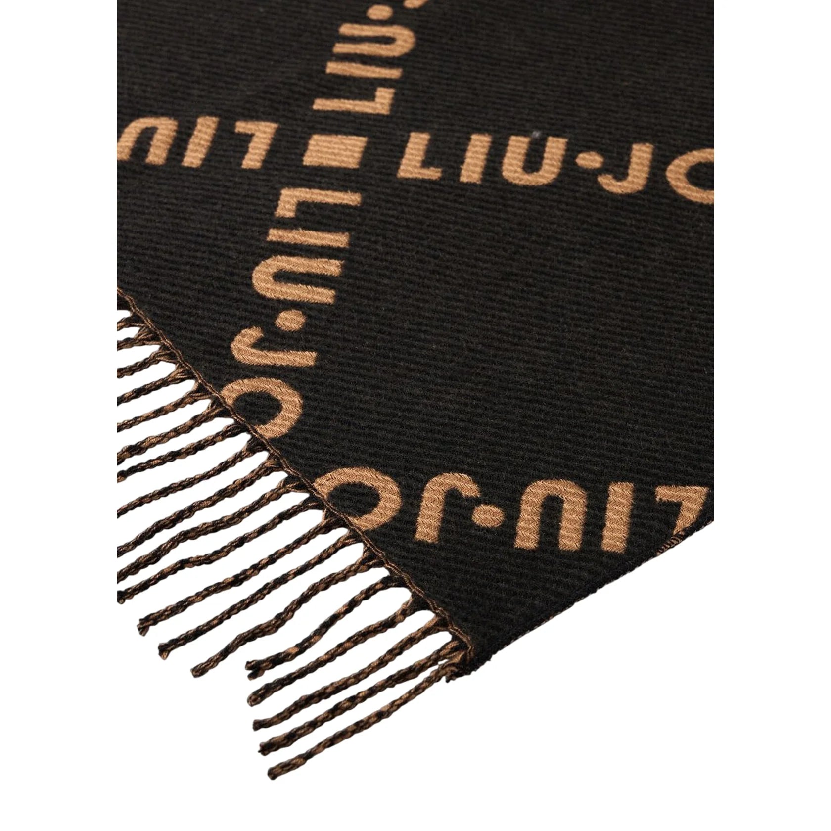 Sciarpa Liu-jo Donna in tessuto con logo jacquard e frangie