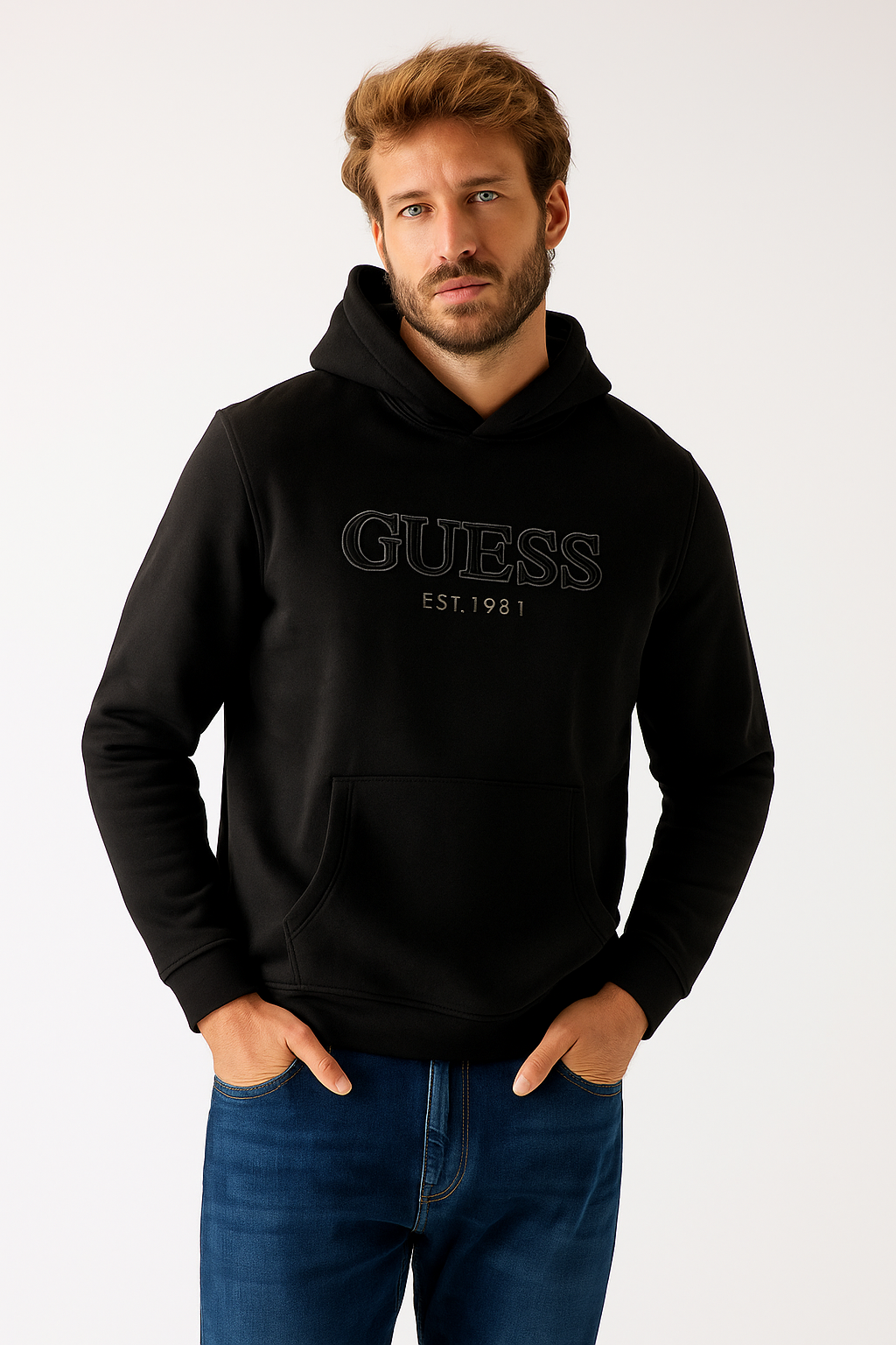 Felpa Guess con cappuccio e logo