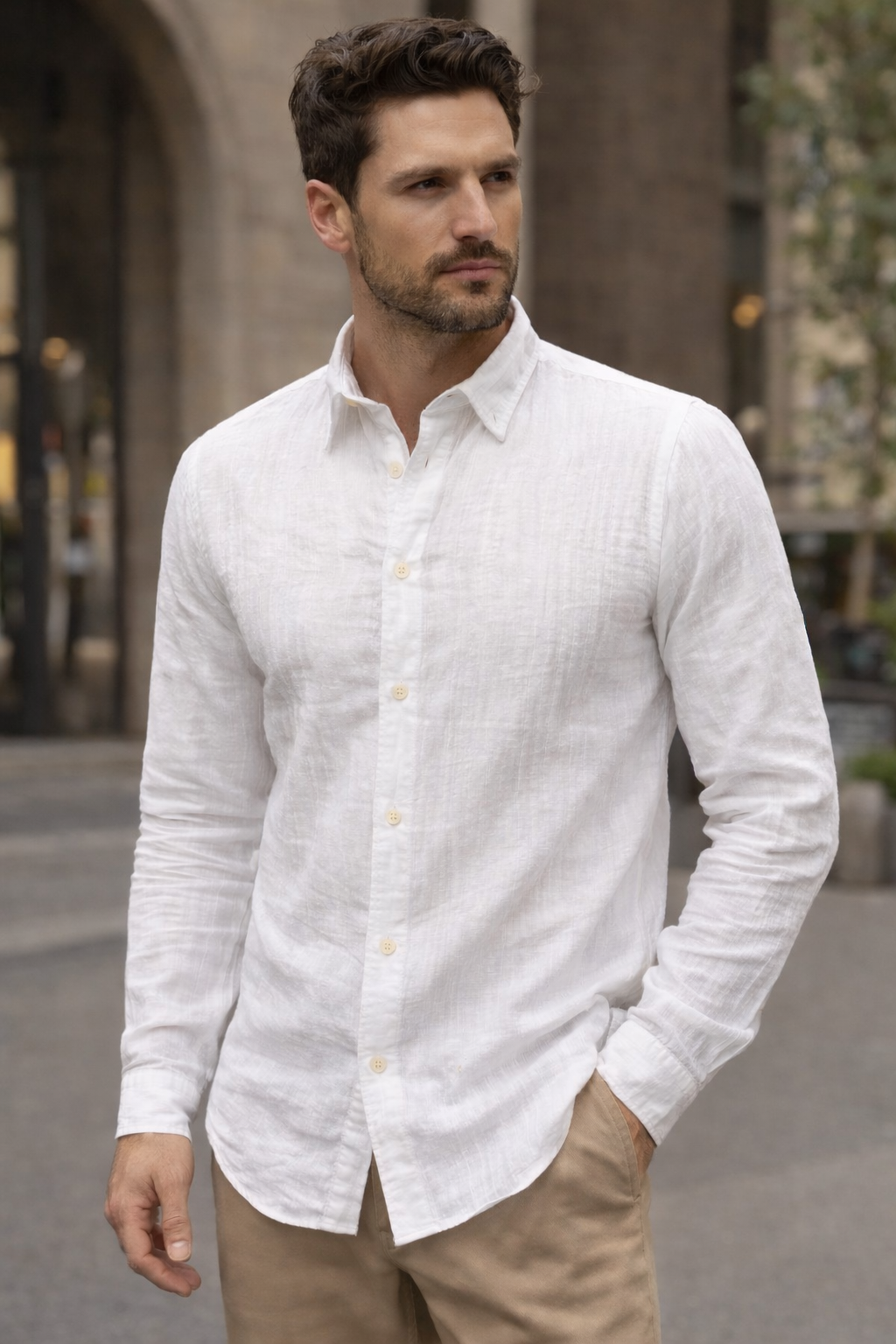 Camicia Uomo Puro Lino