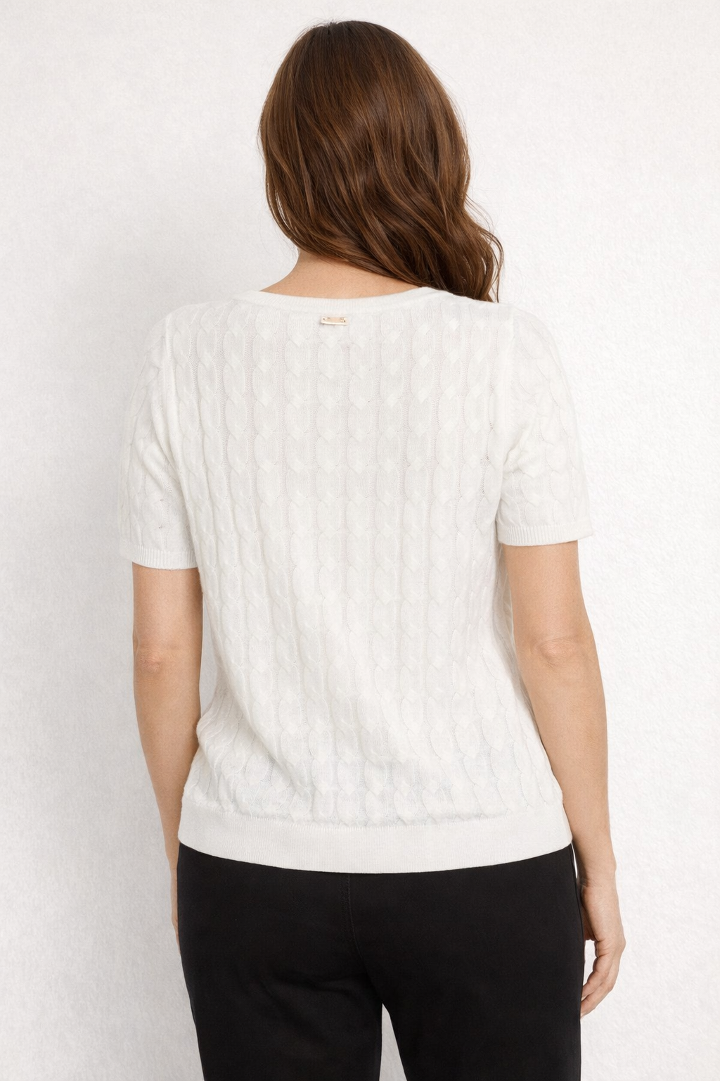 Maglia regular Fracomina con punto treccia