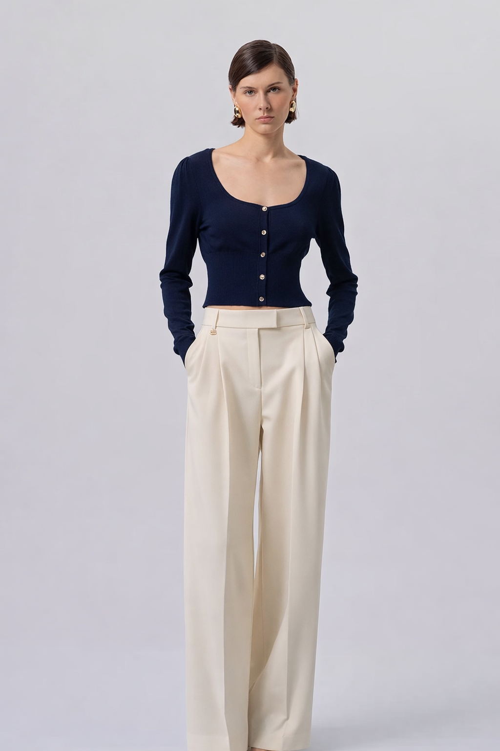 Giacca a Cardigan Fracomina Slim